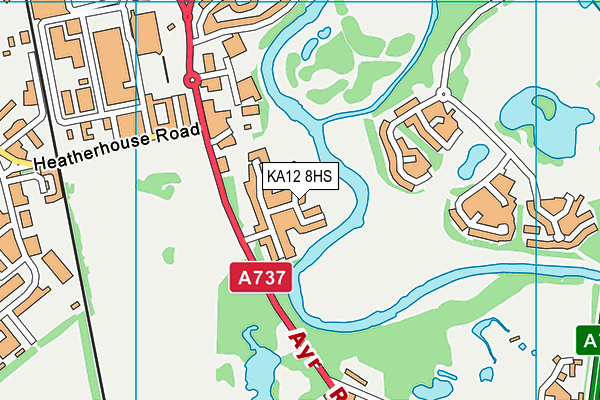 KA12 8HS map - OS VectorMap District (Ordnance Survey)