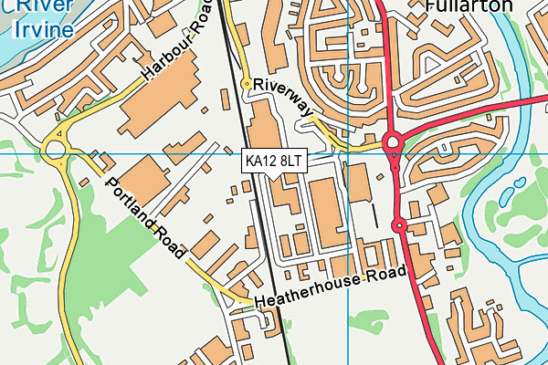 KA12 8LT map - OS VectorMap District (Ordnance Survey)