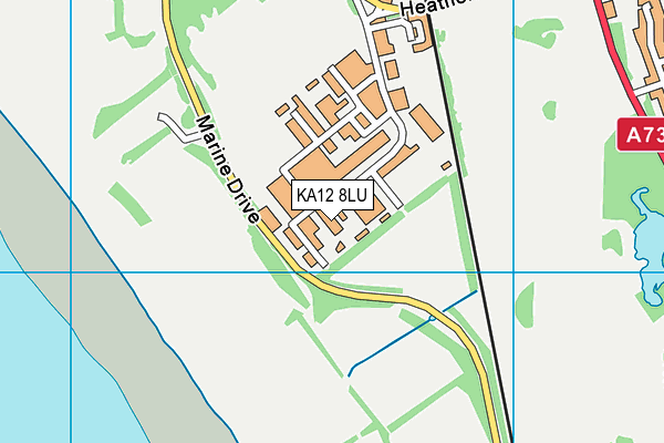 KA12 8LU map - OS VectorMap District (Ordnance Survey)