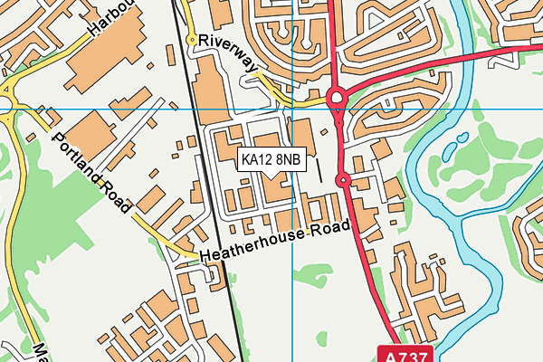 KA12 8NB map - OS VectorMap District (Ordnance Survey)