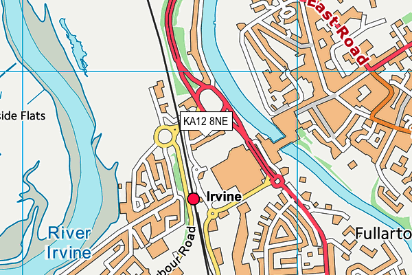 KA12 8NE map - OS VectorMap District (Ordnance Survey)