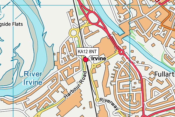 KA12 8NT map - OS VectorMap District (Ordnance Survey)