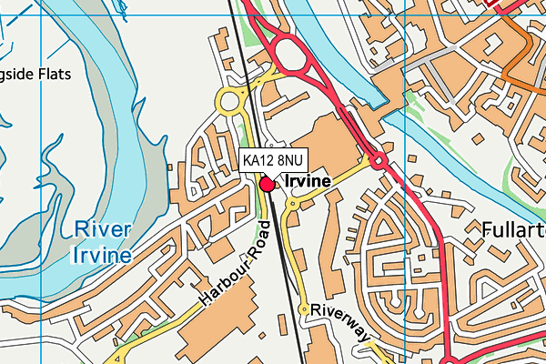 KA12 8NU map - OS VectorMap District (Ordnance Survey)