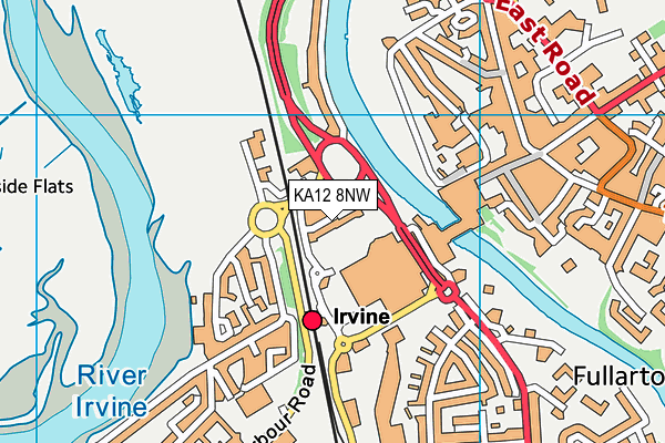 KA12 8NW map - OS VectorMap District (Ordnance Survey)