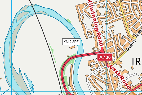 KA12 8PE map - OS VectorMap District (Ordnance Survey)