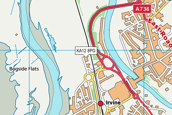 KA12 8PG map - OS VectorMap District (Ordnance Survey)