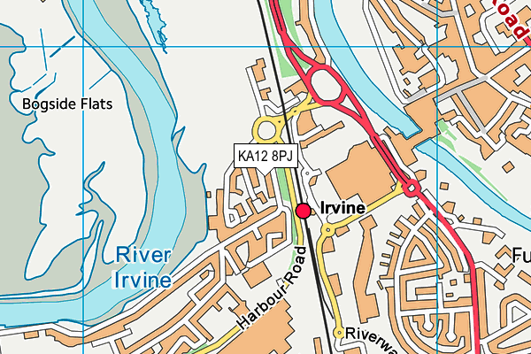 KA12 8PJ map - OS VectorMap District (Ordnance Survey)