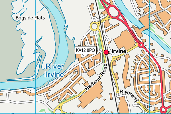 KA12 8PQ map - OS VectorMap District (Ordnance Survey)