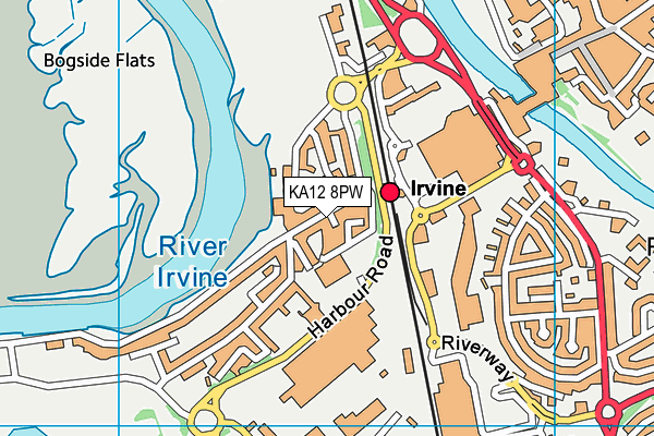 KA12 8PW map - OS VectorMap District (Ordnance Survey)