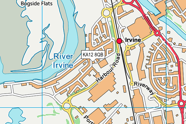 KA12 8QB map - OS VectorMap District (Ordnance Survey)