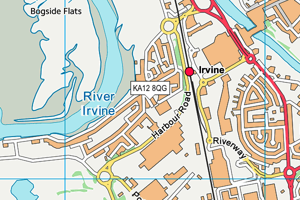 KA12 8QG map - OS VectorMap District (Ordnance Survey)