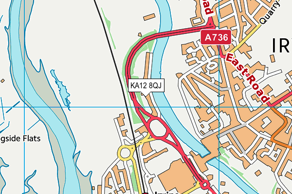 KA12 8QJ map - OS VectorMap District (Ordnance Survey)