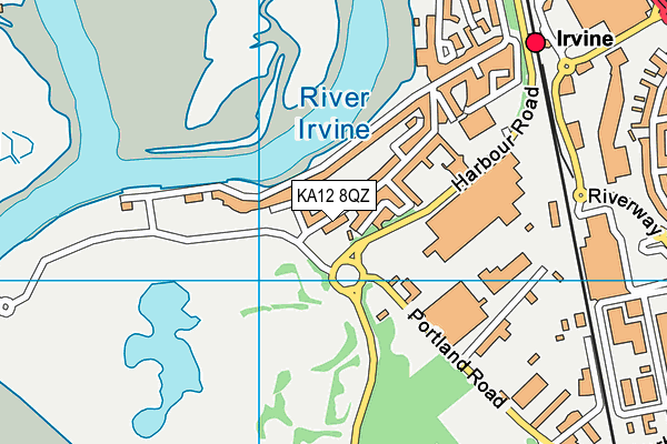 KA12 8QZ map - OS VectorMap District (Ordnance Survey)