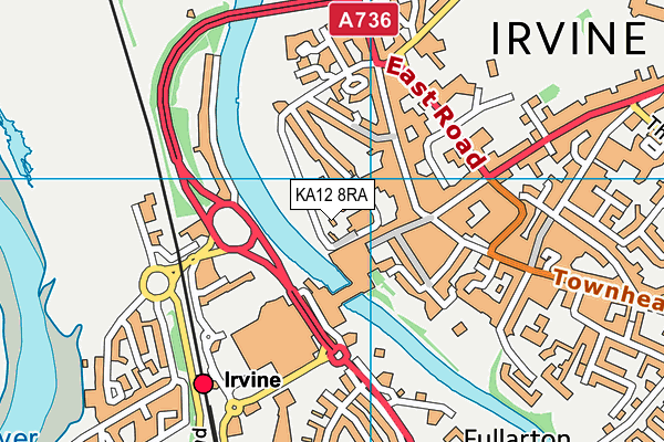 KA12 8RA map - OS VectorMap District (Ordnance Survey)