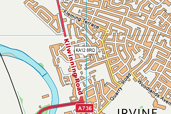 KA12 8RQ map - OS VectorMap District (Ordnance Survey)