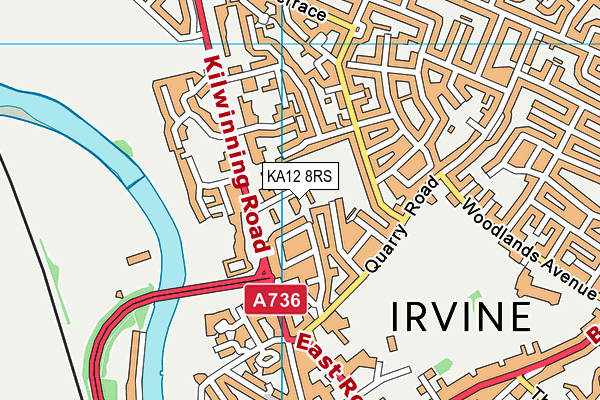 KA12 8RS map - OS VectorMap District (Ordnance Survey)