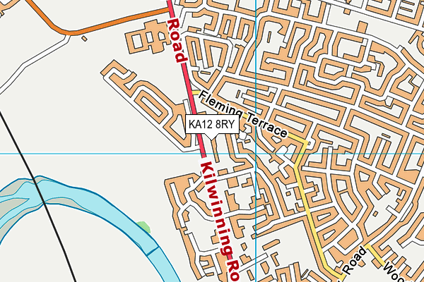 KA12 8RY map - OS VectorMap District (Ordnance Survey)