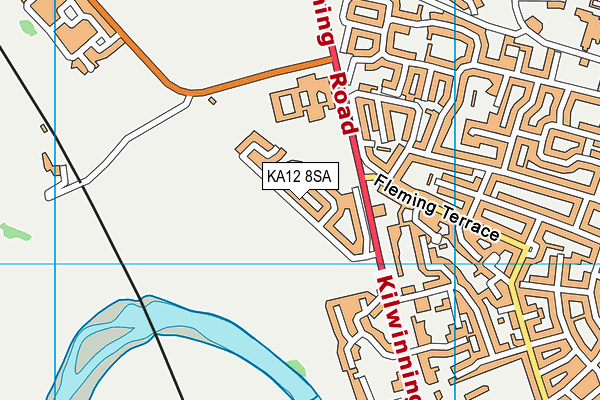 KA12 8SA map - OS VectorMap District (Ordnance Survey)