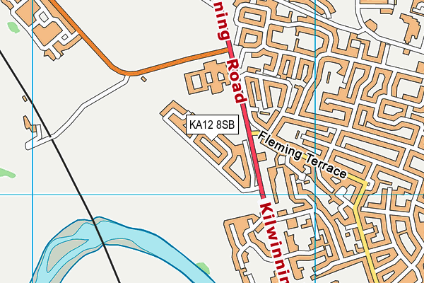 KA12 8SB map - OS VectorMap District (Ordnance Survey)