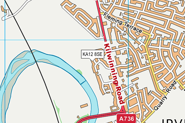 KA12 8SE map - OS VectorMap District (Ordnance Survey)