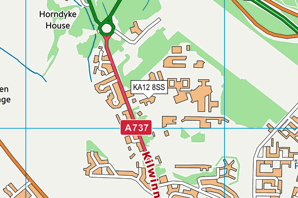 KA12 8SS map - OS VectorMap District (Ordnance Survey)