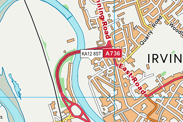 KA12 8ST map - OS VectorMap District (Ordnance Survey)