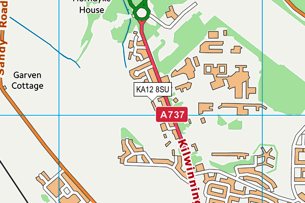 KA12 8SU map - OS VectorMap District (Ordnance Survey)