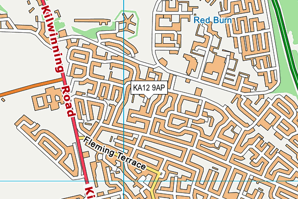 KA12 9AP map - OS VectorMap District (Ordnance Survey)