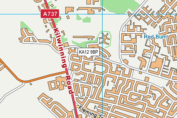 KA12 9BP map - OS VectorMap District (Ordnance Survey)
