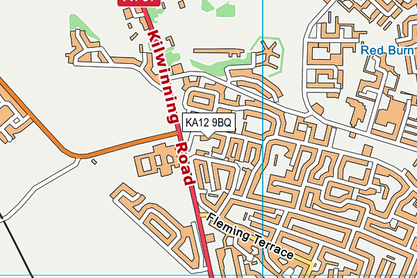 KA12 9BQ map - OS VectorMap District (Ordnance Survey)