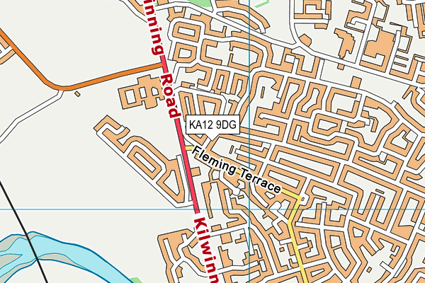 KA12 9DG map - OS VectorMap District (Ordnance Survey)