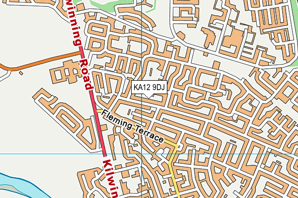 KA12 9DJ map - OS VectorMap District (Ordnance Survey)