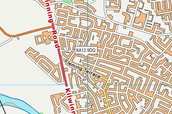 KA12 9DQ map - OS VectorMap District (Ordnance Survey)