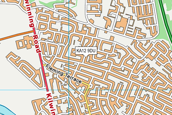 KA12 9DU map - OS VectorMap District (Ordnance Survey)