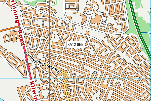 KA12 9EB map - OS VectorMap District (Ordnance Survey)