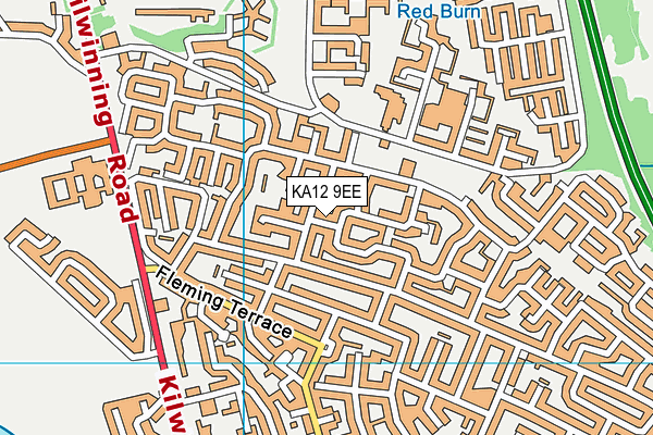 KA12 9EE map - OS VectorMap District (Ordnance Survey)