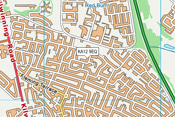 KA12 9EQ map - OS VectorMap District (Ordnance Survey)