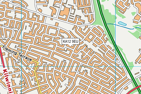 KA12 9EU map - OS VectorMap District (Ordnance Survey)