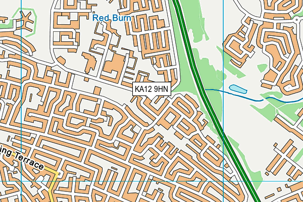 KA12 9HN map - OS VectorMap District (Ordnance Survey)