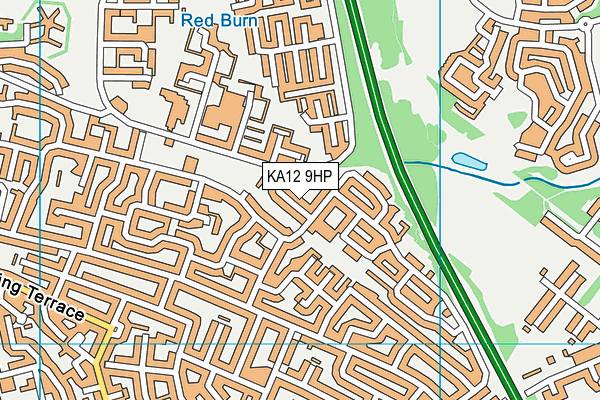 KA12 9HP map - OS VectorMap District (Ordnance Survey)