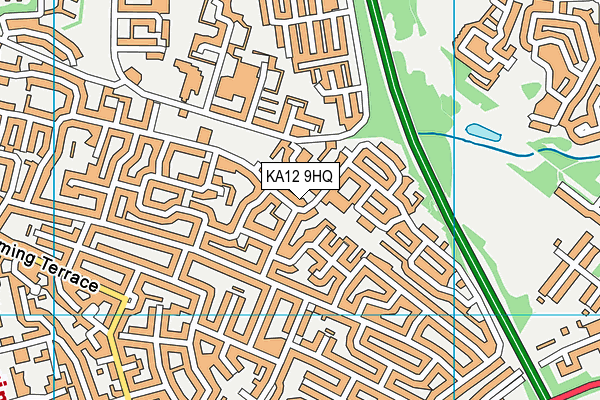 KA12 9HQ map - OS VectorMap District (Ordnance Survey)