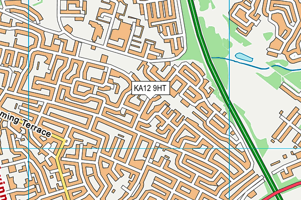 KA12 9HT map - OS VectorMap District (Ordnance Survey)