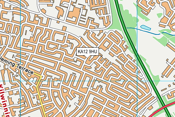 KA12 9HU map - OS VectorMap District (Ordnance Survey)