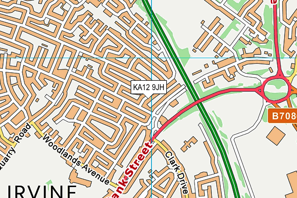 KA12 9JH map - OS VectorMap District (Ordnance Survey)