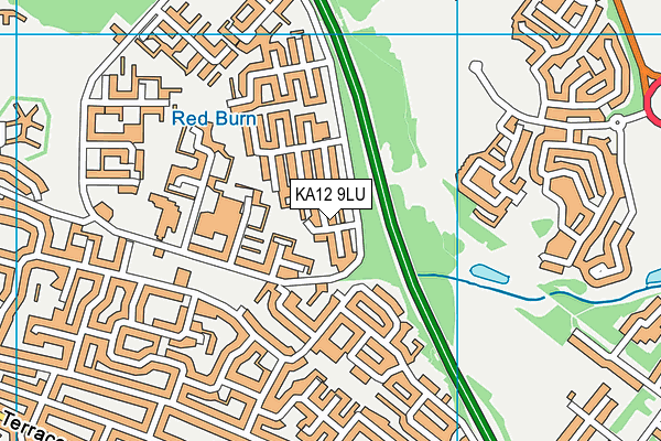 KA12 9LU map - OS VectorMap District (Ordnance Survey)