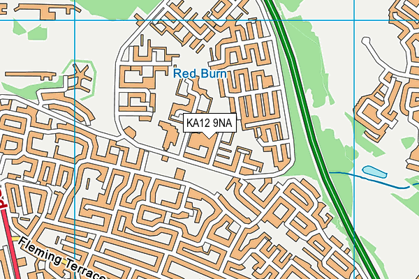 KA12 9NA map - OS VectorMap District (Ordnance Survey)