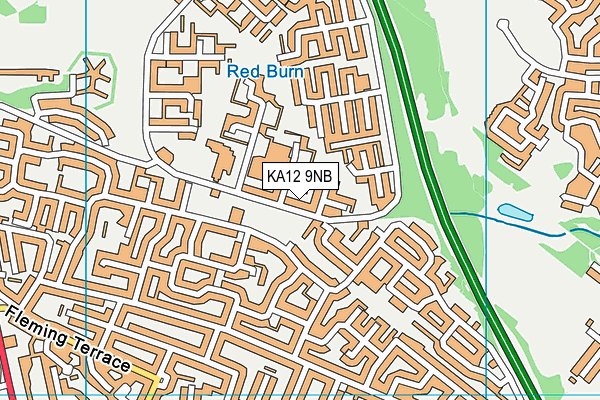 KA12 9NB map - OS VectorMap District (Ordnance Survey)