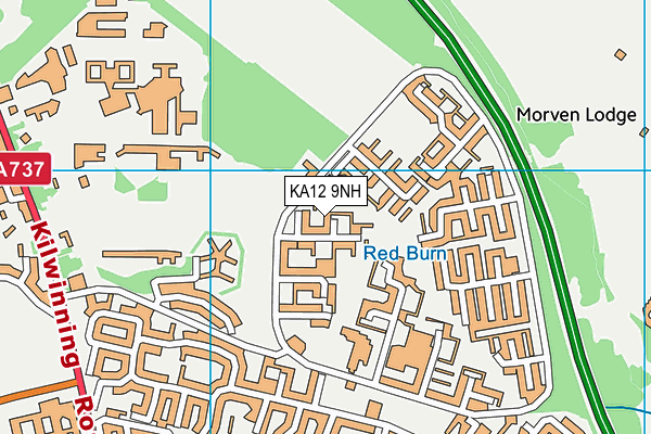 KA12 9NH map - OS VectorMap District (Ordnance Survey)