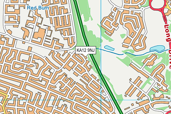 KA12 9NJ map - OS VectorMap District (Ordnance Survey)