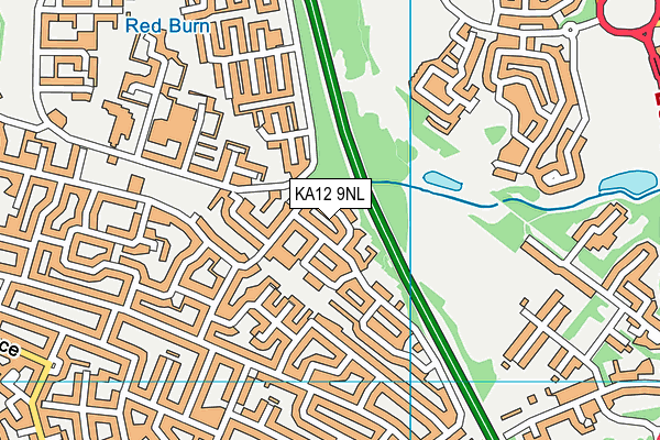 KA12 9NL map - OS VectorMap District (Ordnance Survey)